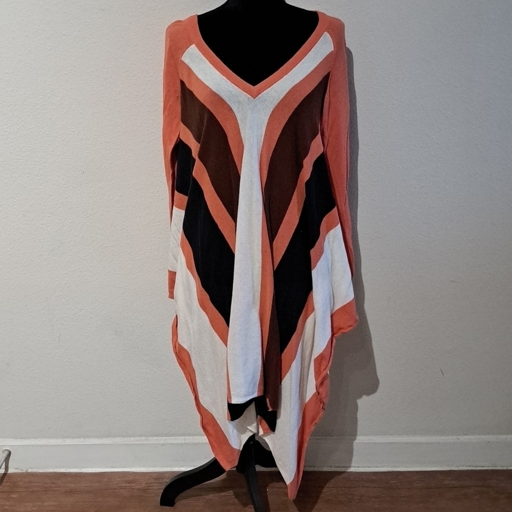 JESSICA LONDON unique long front sweater top